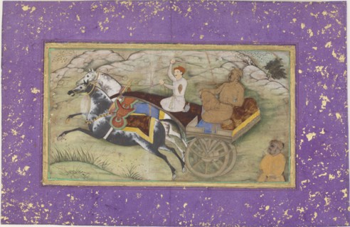 Sultan Salim in a Carriage, ca. 1603.