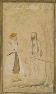 The Mughal Prince Parvez and a Holy Man, ca. 1610.
