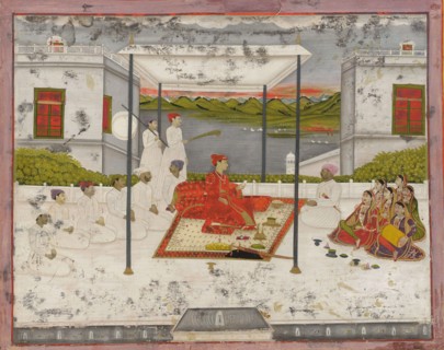A Prince holding an audience, ca. 1750.