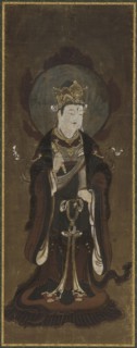 One of the twelve deva: Taishaku-ten (Indra), late 15th-early 16th century.