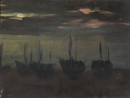 Ships in Moonlight, n.d.