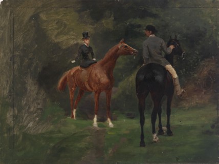 Figures on Horseback, n.d.