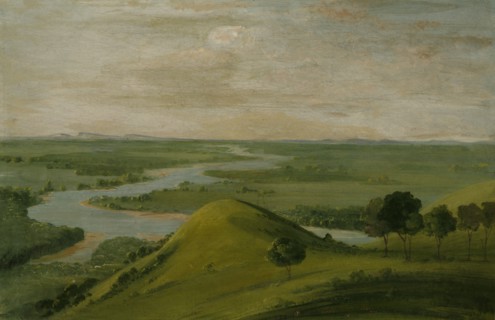 View of the Junction of the Red River and the False Washita, in Texas, 1834-1835.