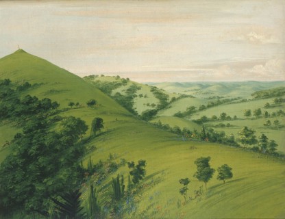 Blackbird's Grave, a Back View, Prairies Enameled with Flowers, 1832.
