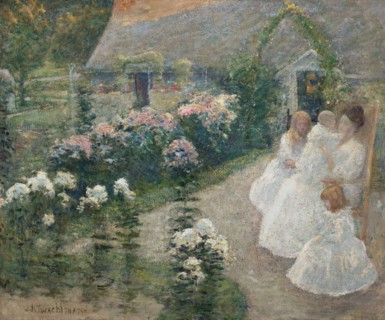 On the Terrace, ca. 1890-1900.
