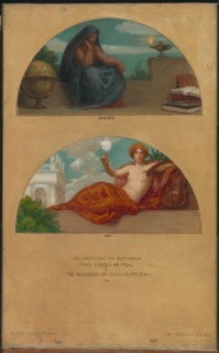 The Progress of Civilization: Science and Art (mural study, State Capitol, Des Moines, Iowa), 1905-1906.