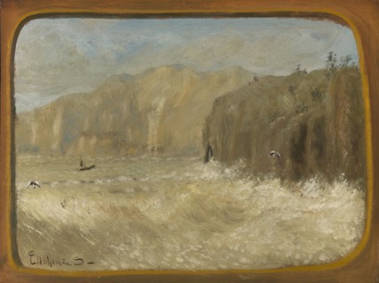 Two Gulls and Cliffs, ca. 1913-1921.
