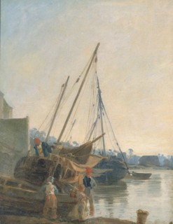Marine, ca. 1802-1828. Formerly attributed to Richard Parkes Bonington (1801/02-1828).