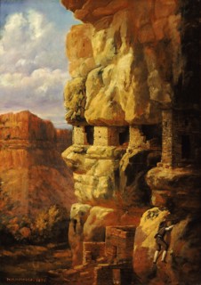 Cliff Houses on the Rio Mancos, Colorado, 1875.
