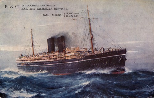 P. & O. India-China-Australia Mail and Passenger Services, S.S. Maloja, 1932. Creator: Unknown.