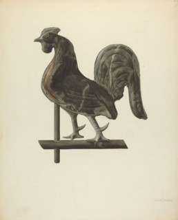 Weather Vane Finial, c. 1938.