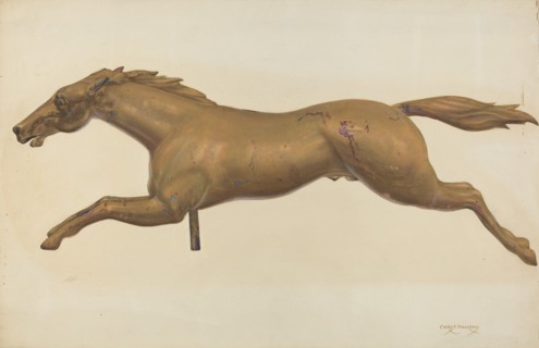 Galloping Horse Weather Vane, c. 1937.
