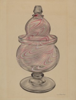 Sugar Bowl with Cover, c. 1936.