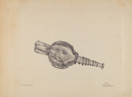 Miniature Bellows Bottle, c. 1936.