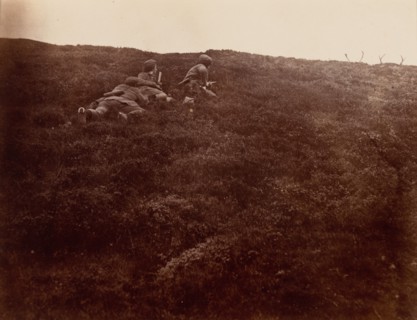 Horace and Edward Stalking Stags, 1856.