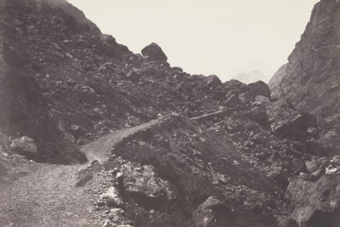 Saint-Sauveur. Sentier du chaos conduisant à Gavarnie (Saint-Sauveur. The Path to Chaos Leading to Gavarnie), 1853.
