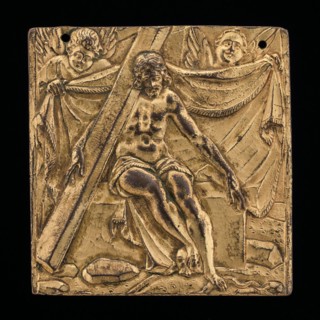 Christ on Tomb with Two Angels, late 16th century.