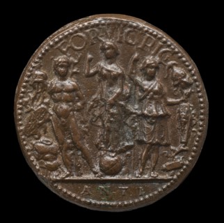 Fortune, Mars, and Minerva [reverse].