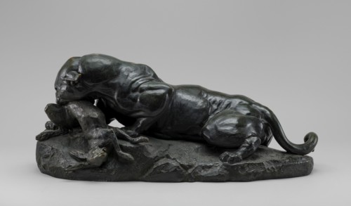 Jaguar Devouring a Hare, model 1850, cast by 1874.