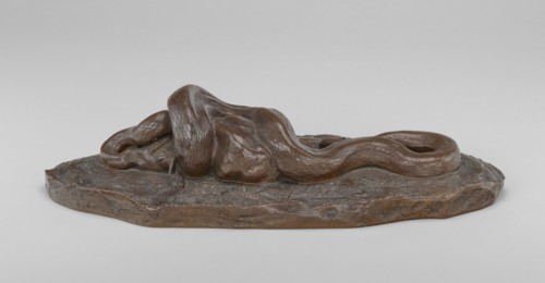 Python Swallowing a Doe, model 1840, cast possibly 1876/1914.