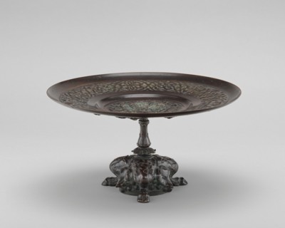 Card Receiver with Fawn's Feet and Grapes, model n.d., cast c. 1845/1874.