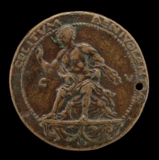 Roselli Seated on a Bracket [reverse], probably 1460/1466.