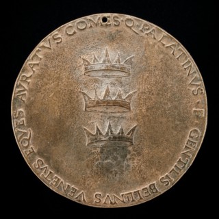 Three Crowns: Constantinople, Iconium, and Trebizond [reverse], c. 1480.