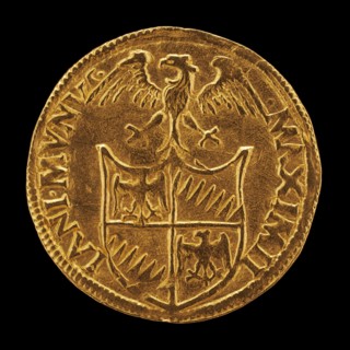 Shield Surmounted by an Eagle [reverse], 15th or 16th century.