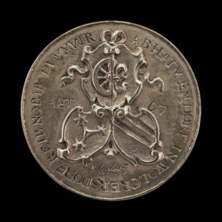 Shields of Fürer von Haimendorf and His Two Wives [reverse], 1645.