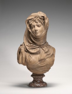 Fantasy Bust of a Veiled Woman (Marguerite Bellanger?), c. 1865/1870.