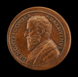 Balduino del Monte, died 1556, Brother of Pope Julius III, Count of Monte Sansovino 1550 [obverse].