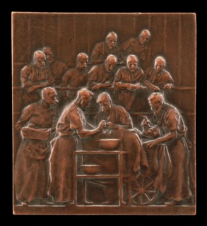 Monod Demonstrating a Procedure in the Operating Theatre [reverse], c. 1906.