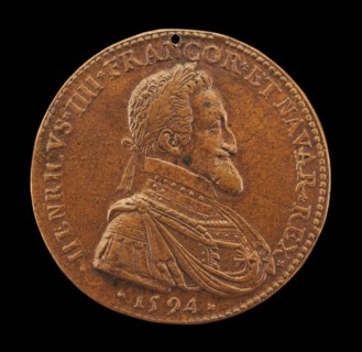 Henri IV, 1553-1610, King of France 1589 [obverse], 1594.
