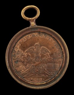 Eagle Astride Two Cannons (The Artillery) [reverse], 1601.