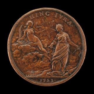 Personifications of Truth and Justice [reverse], 1753.