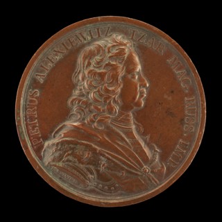 Peter the Great, 1672-1725, Czar of Russia 1682 [obverse], 1717.