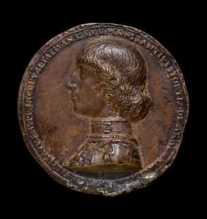 Costanzo Sforza, 1447-1483, Lord of Pesaro 1473 [obverse], 1475.