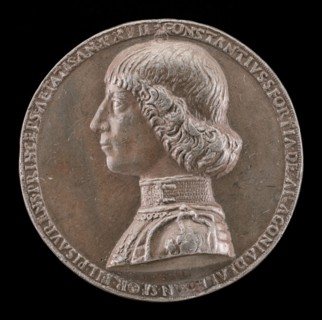 Costanzo Sforza, 1447-1483, Lord of Pesaro 1473 [obverse], 1475.