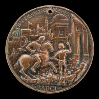 Gritti Before the Breached City Wall [reverse], 1512/1516.