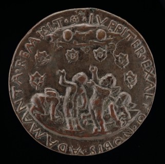 Putti Receiving Shower of Este Diamond Rings [reverse], 1505.