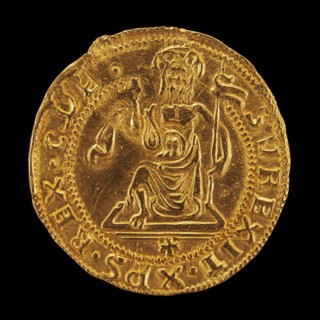 Christ Rising from the Tomb Holding a Banner [reverse], 15th century.