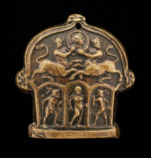Part of a Sword Pommel (Centaur Supporting Medallion; Venus Flanked by Mars and Hercules).