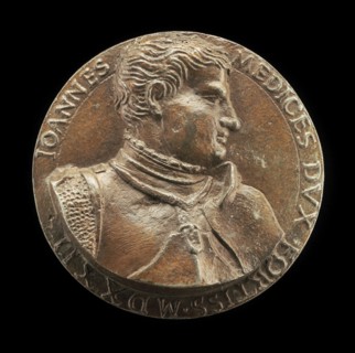 Giovanni de' Medici delle Bande Nere, 1498-1526, Celebrated Condottiere and Father of Cosimo I [obverse], c. 1570.