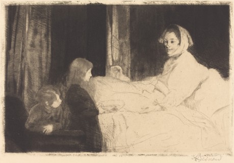 The Sick Mother (La mère malade), 1889.
