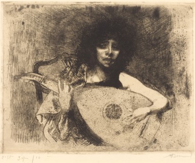 The Lute Player (La joueuse de luth), 1922.