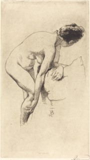 Nude Holding Her Leg (Femme nue se tenant la jambe), 1886.