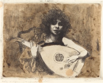 The Lute Player (La joueuse de luth), 1922.