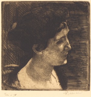 Woman in Full Profile (Grand profil de femme), 1892.