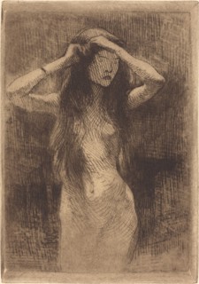 Nude Girl Combing Her Hair, 1887.