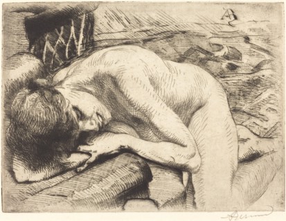 Model Asleep on the Floor (Le modèle endormi à terre), 1885.